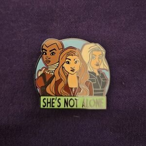 "She's Not Alone" Fantasy Pin